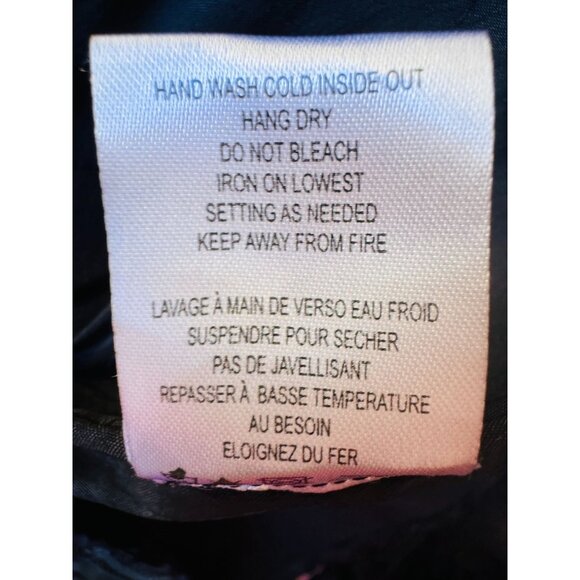 Samuel Dong M Black Floral Textured Embroidered Jacket Adjustable Cuffs - Picture 8 of 11